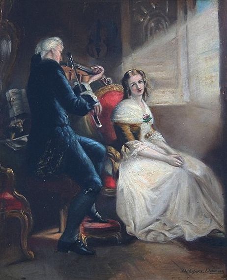 Violin Lesson by Delapoer Downing